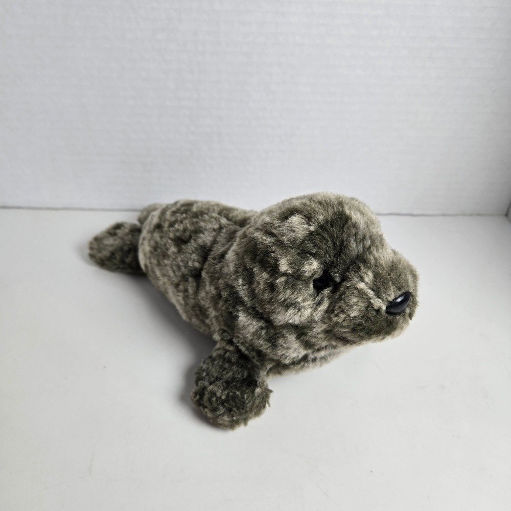 Douglas Miki the Gray Seal Plush #3721 Realistic Stuffed Animal Silver Soft 10"